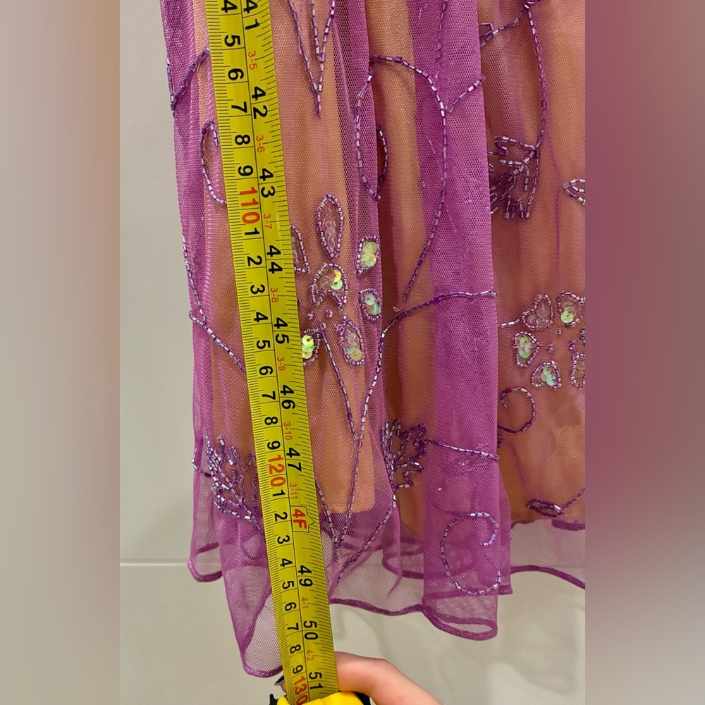 Caché Y2K Vintage Beaded Sequins Mermaid Strapless Gown, XXS - Picture 11 of 12